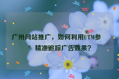 廣州網(wǎng)站推廣，如何利用UTM參數(shù)精準(zhǔn)追蹤廣告效果？