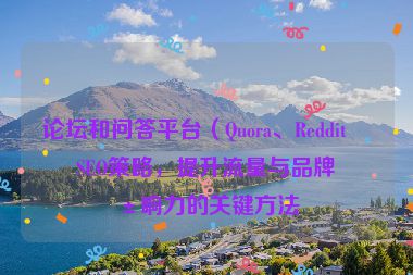 論壇和問答平臺（Quora、Reddit）SEO策略，提升流量與品牌影響力的關(guān)鍵方法
