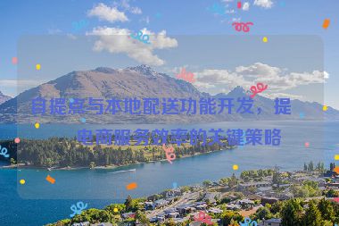 自提點(diǎn)與本地配送功能開發(fā)，提升電商服務(wù)效率的關(guān)鍵策略