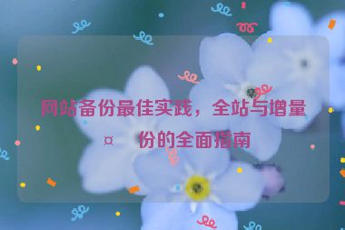 網(wǎng)站備份最佳實(shí)踐，全站與增量備份的全面指南