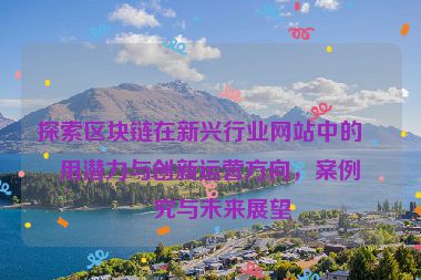 探索區(qū)塊鏈在新興行業(yè)網(wǎng)站中的應用潛力與創(chuàng)新運營方向，案例研究與未來展望