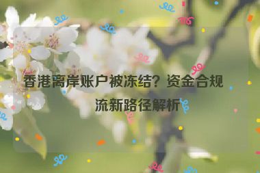香港離岸賬戶被凍結(jié)？資金合規(guī)回流新路徑解析
