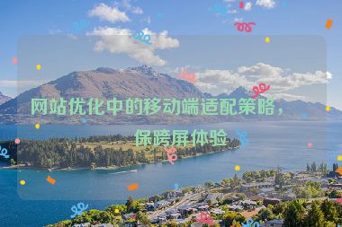 網(wǎng)站優(yōu)化中的移動端適配策略，確?？缙馏w驗